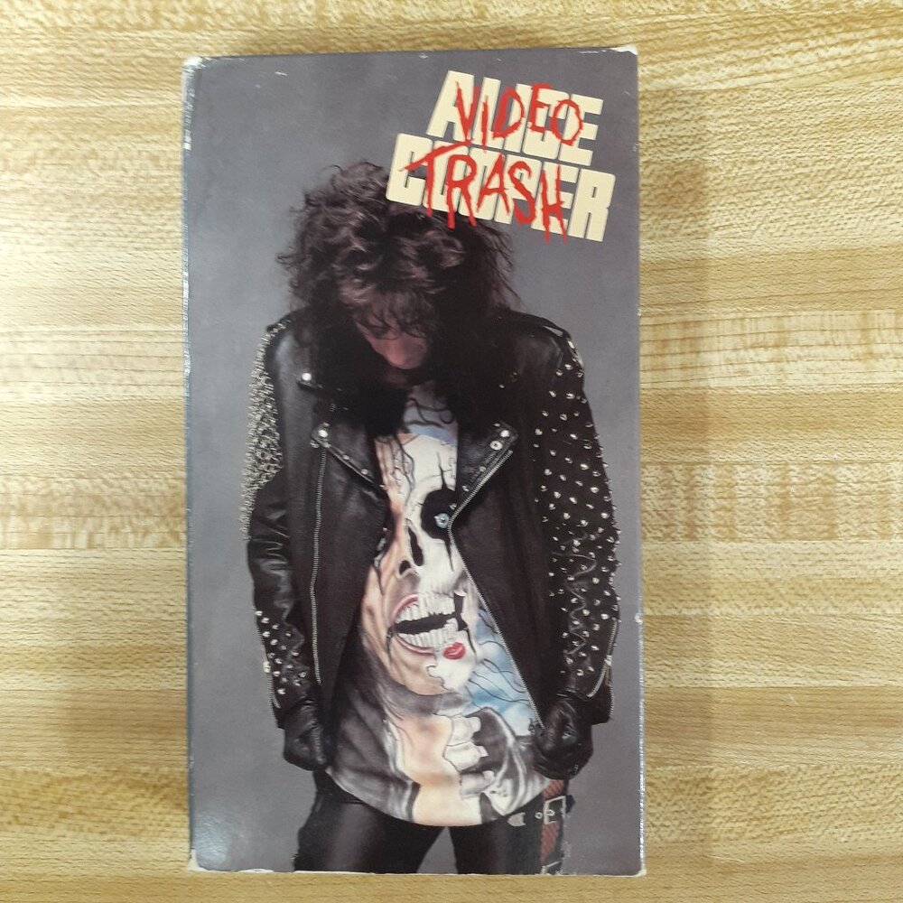 Alice Cooper Video Trash 1990 VHS CMV Poison Bed of Nails VTG 90s Music Vids